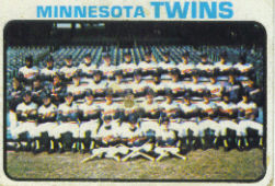 1973 Topps Baseball Cards      654     Minnesota Twins TC
